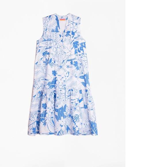 Vilagallo Tropical Print Short Dress 33323